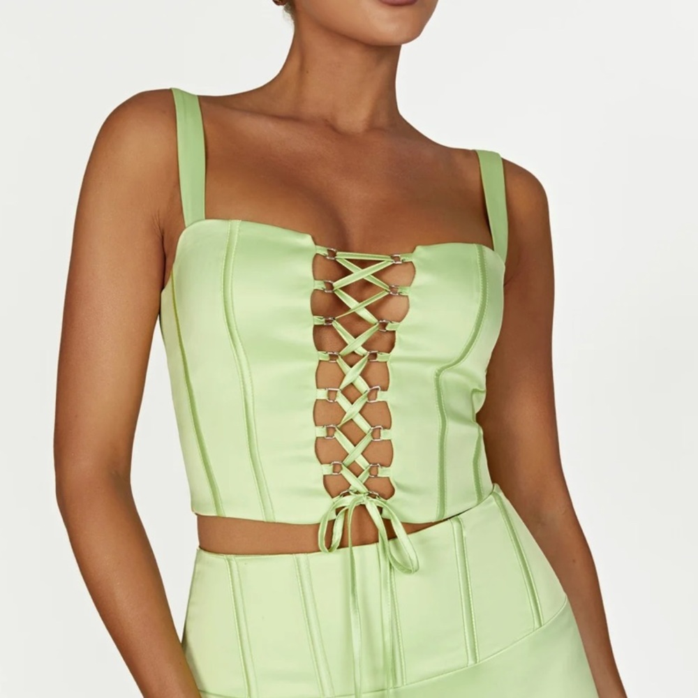 MESHKI Satin Corset